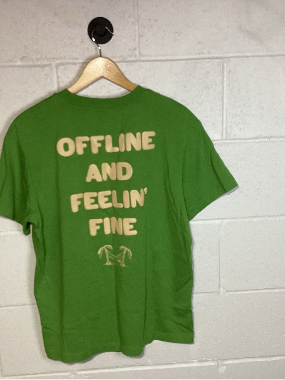 Nike Green Graphic Tee with Cream Lettering